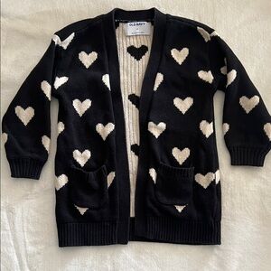Old Navy Knit Heart Cardigan
